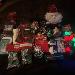 Various Christmas Items and Decorations.